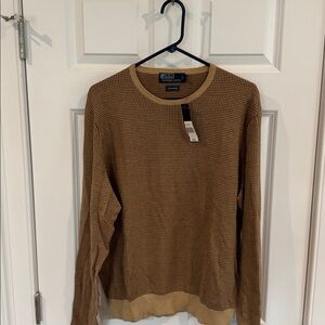 Ralph Lauren Polo lightweight Houndstooth sweater men’s large with tags